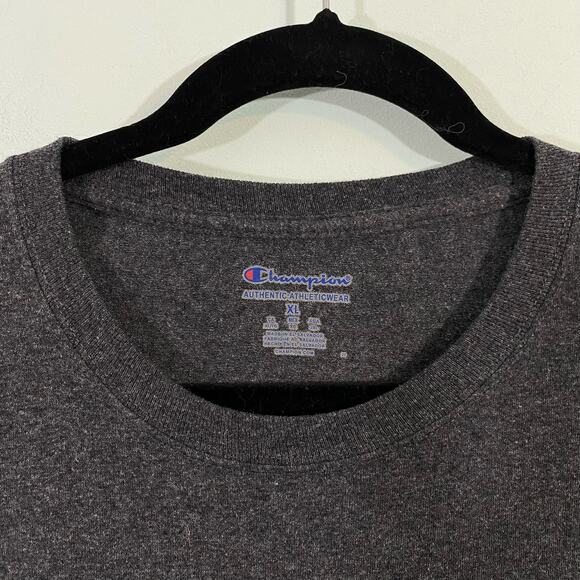 Champion Men's Grey Ohio State Buckeye Football Short Sleeve Tee Size XL - Picture 6 of 8